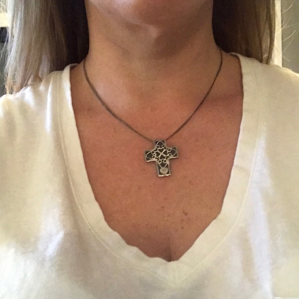 Silver pendant crucifix cross pendant - Picture 3 of 4